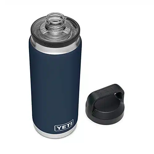 YETI Rambler oz Bottle, Vacuum Insulated, Stainless Steel with Chug Cap, Navy