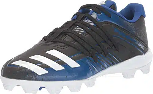 adidas Boy's Afterburner Grail MD Cleats Baseball Shoe, core BlackFTWR WhiteCollegiate Royal, Little Kid