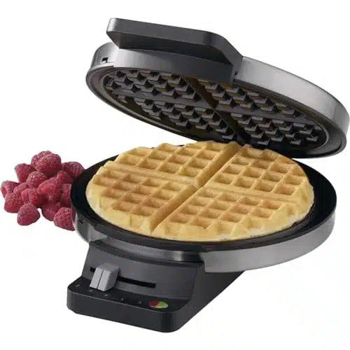 Cuisinart WMR CAPRound Classic Waffle Maker, Brushed Stainless,Silver