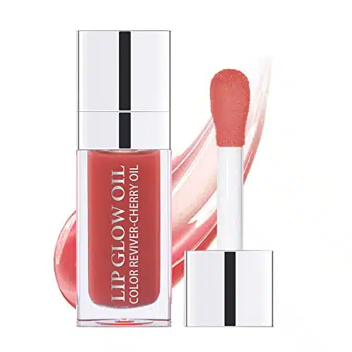 Hydrating Lip Glow Oil, Plumping Lip Gloss, Moisturizing Lip Oil Gloss, Transparent Moisturizing Lip Balm, Natural Lip Plumper, Lip Plumper Gloss Make Lips Fuller and Moisturi