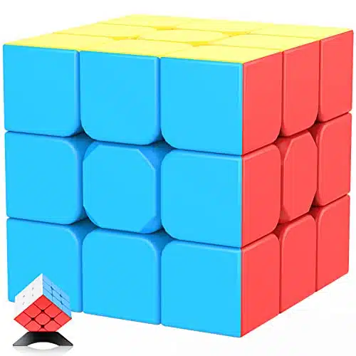 Jurnwey Speed Cube xxStickerless with Cube Tutorial   Turning Speedly Smoothly Magic Cubes xPuzzle Game Brain Toy for Kids and Adult