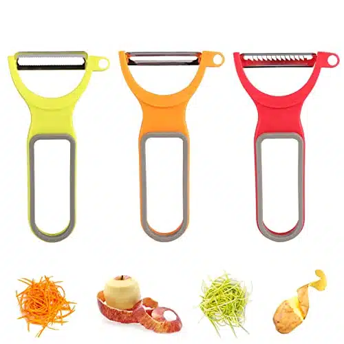 Otevy Mos Pack Peelers Set for Serrated and Julienne Peeler Vegetable Peeler Potato Peeler