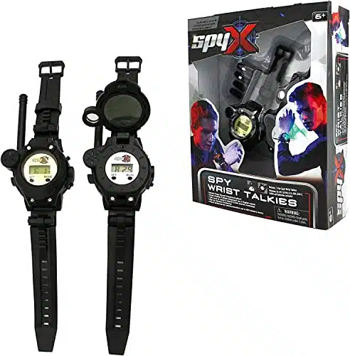 SpyX  Spy Wrist Talkies. ultifunctional Walkie Talkies Toy Spy Watch for Kids. Hands Free Two Way Radio Spy Gadget Watch for Junior Secret Agent  Ninja Spy. Pack