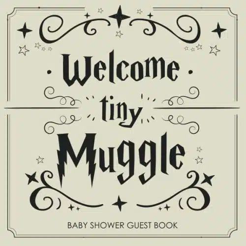 Welcome Tiny Muggle Baby Shower Guest Book pages, page BONUS gift log