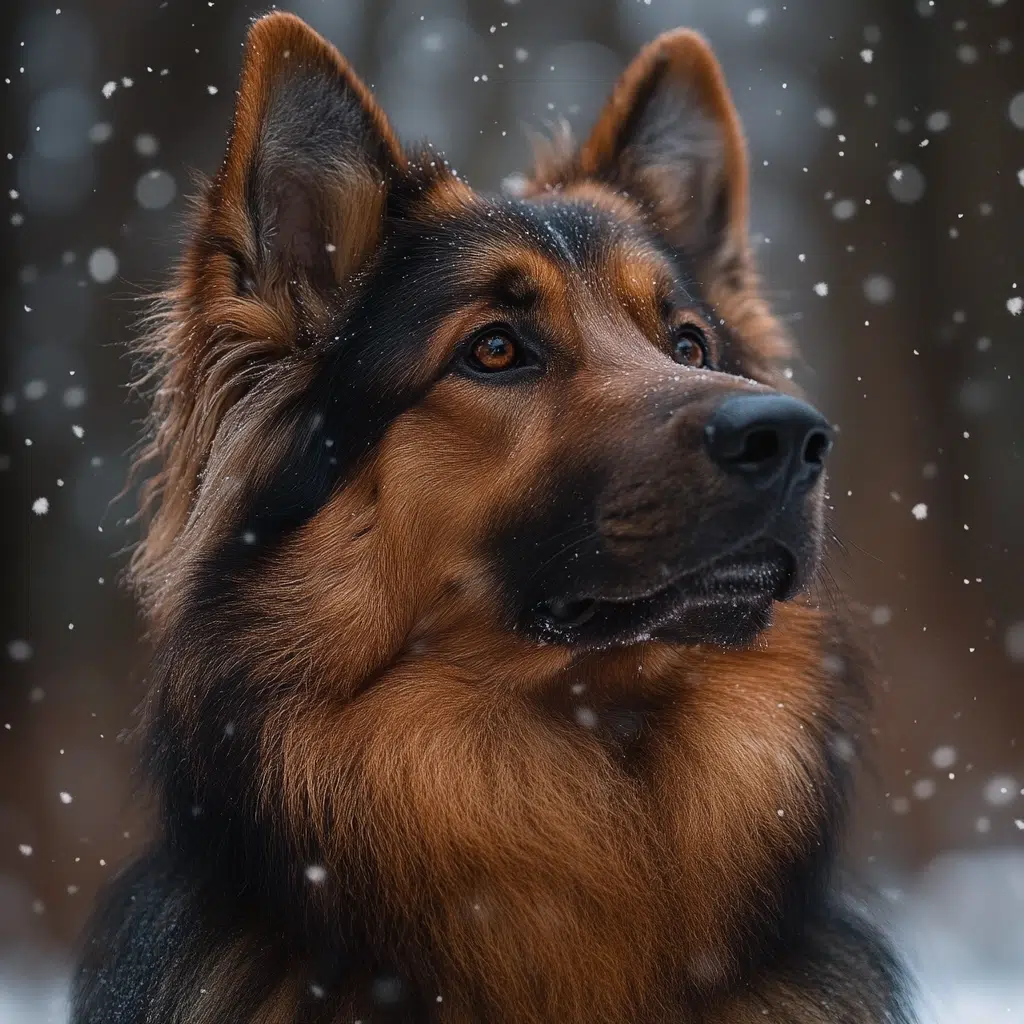 long haired german shepherd