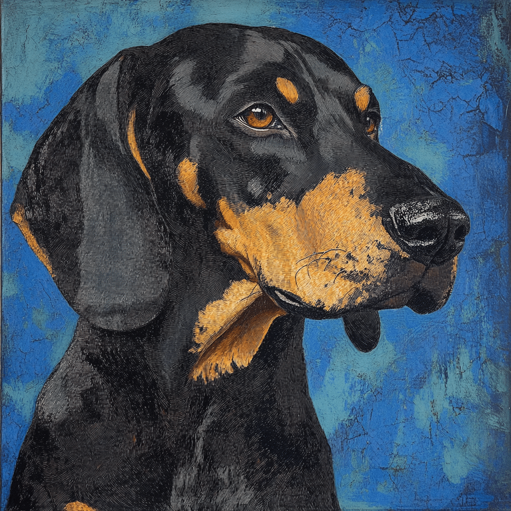 black and tan coonhound