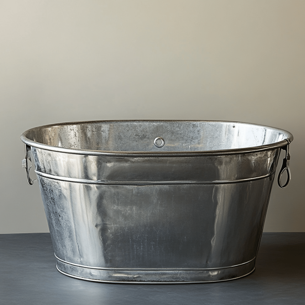 galvanized tub