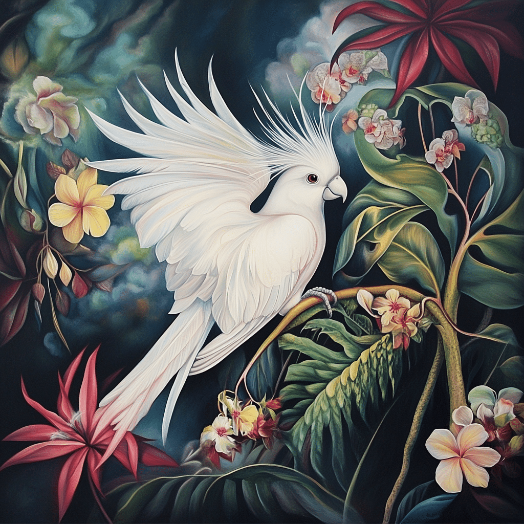 white bird of paradise